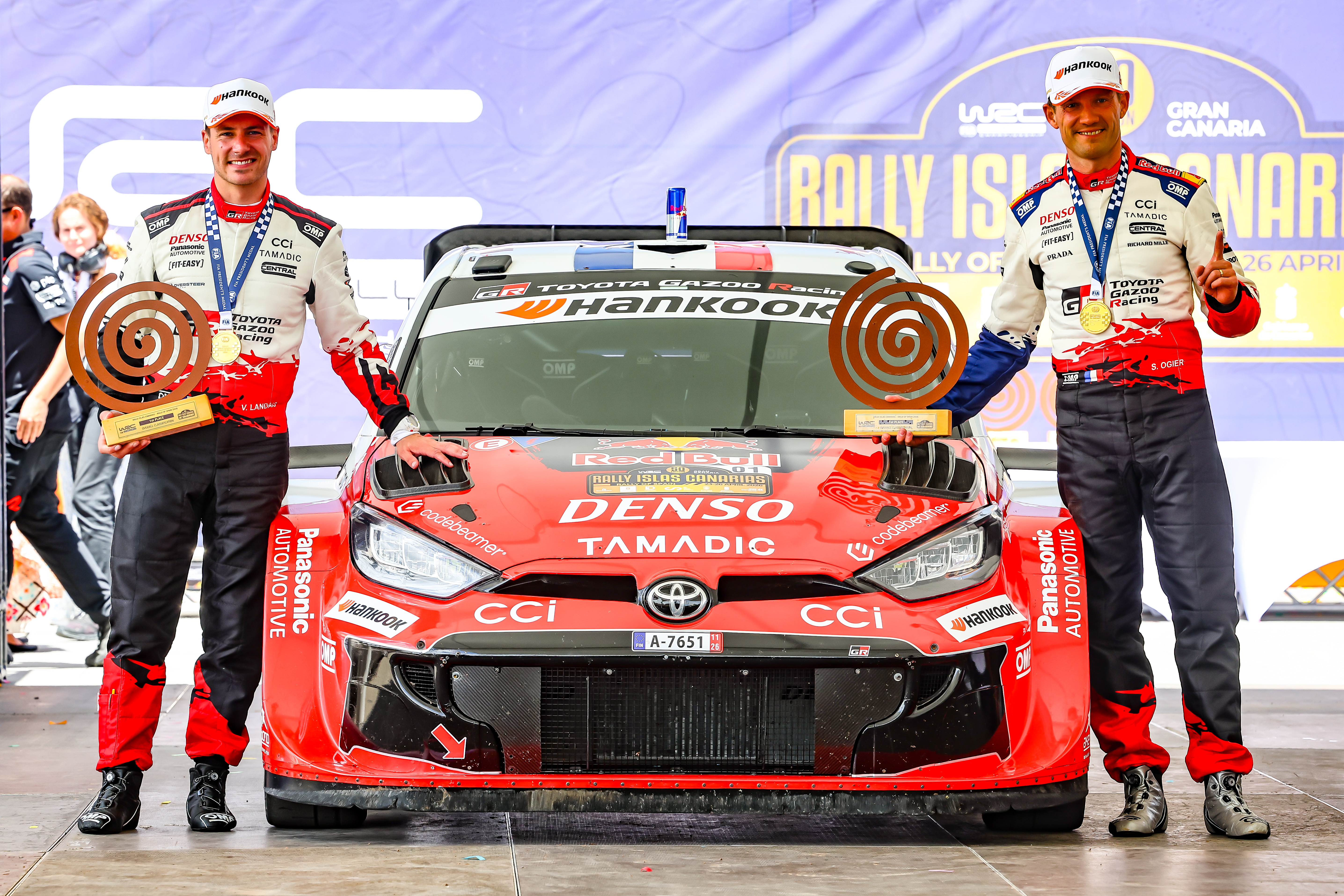 Ogier führt Toyota zu überragendem Vierfachsieg auf Gran Canaria